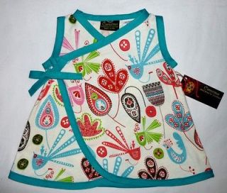 New Bird Blue Flannel Mexican wrap toddler baby girl dress kid clothes 