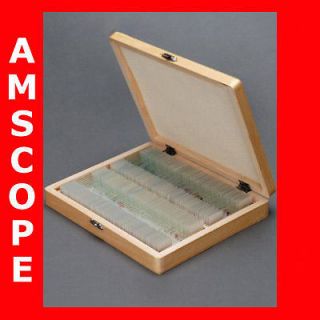 100 Student Homeschool Biology Prepared Microscope Slides Set E