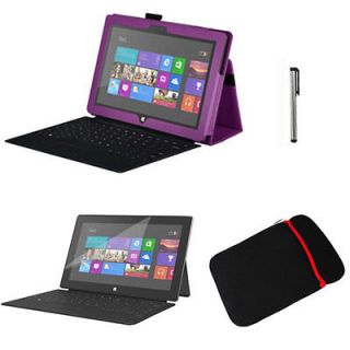   Case Cover+Protecto​r+Pen+Sleeve F Microsoft Surface Tablet Laptop