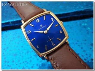 1950s Vintage Mans HAMILTON , Hand Winding,17Jewels, Blue Dial, Fully 