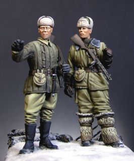 Resin kit 1/35 WWII Soviet Army Soliders 2 figures EF02