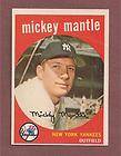 1959 Topps Mickey Mantle New York Yankees 10
