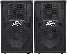 Pair Of Peavey PV 115 800 Watt 15 2 Way Speaker Systems PV115 