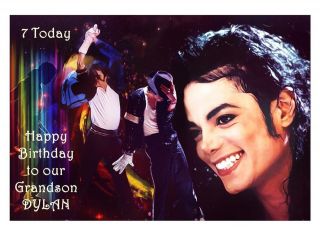 Personalised Michael Jackson Birthday Card Any Relation Dad Mum Sister 