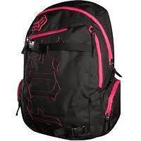 Fox Racing Girls Womens Born Free Backpack School Bag Napsack Black 