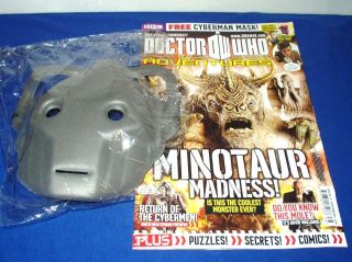   DOCTOR WHO ADVENTURES Magazine Issue 236 2011 Minotaur Cyberman Mask