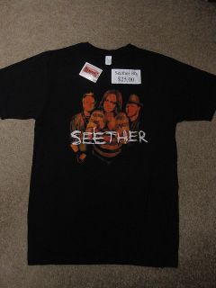 SEETHER *NWT* 2008 CONCERT TOUR SIZE XL X LARGE TULTEX FINE JERSEY TEE 