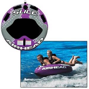 AIRHEAD SLICE 1 OR 2 PERSON INFLATABLE TOWABLE TUBING TUBE