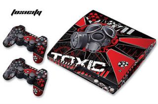   COVER FREE SHIP for PS3 SLIM + CONTROLLER PLAYSTATION 3 MOD TOXIC
