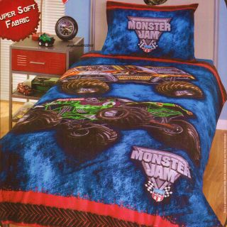 Monster Jam trucks   High Jumper   Single/Twin Bed Quilt Doona Duvet 