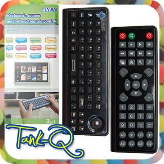    side 2.4G Wireless Trackball Mouse Keyboard Remote Control for TV PC