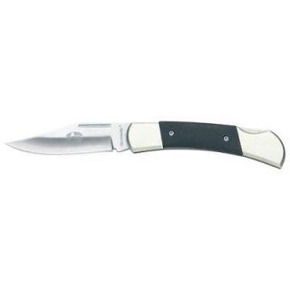  Stainless Steel Lockback Knife with Black G10 Handle by Mossberg