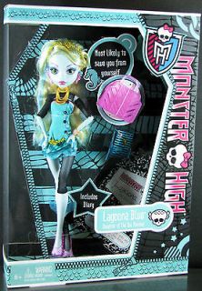 MONSTER HIGH SCHOOLS OUT LAGOONA BLUE DOLL with DIARY ~ MATTEL