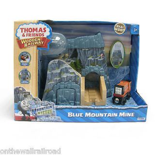 BLUE MOUNTAIN MINE with RUSTY Thomas Tank Engine NEW IN BOX Wooden 
