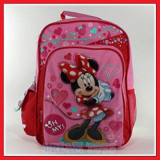 Disney Minnie Mouse Oh My 16 Backpack   Book Bag School Girls