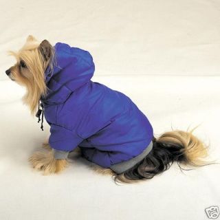 Dog Winter Coat Jacket Blue Eskimo Coat X Small Back Length Up to 8