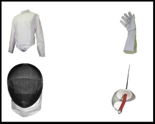   Team Sport 4PC mask blade glove and jacket Foil Fencing Equipment