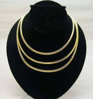 New In Fashion Essential 4mm Gold Tone Omega Choker Collar Necklace 16 
