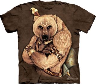 Tribal Grizzly Bear The Mountain Adult T Shirt Collection