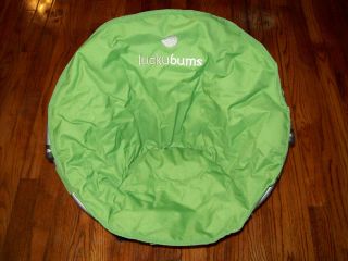 LUCKYBUMS Lucky Bums small KIDS MOON CHAIR Green Folding w Carry Case 