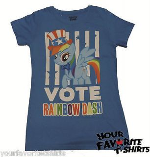 My Little Pony Vote Rainbow Dash 20% Cooler USA Licensed Woman Junior 