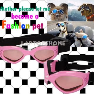   SummerPet Dog UV Goggles Sun Glasses Pet Really Cool Glasses Pink
