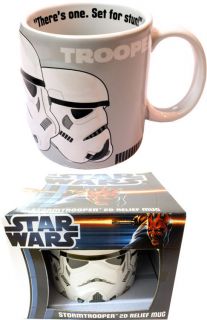   Stormtrooper 2D Relief Ceramic Mug   New & Official In Picture Box