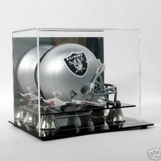 Mini NFL Football Helmet Deluxe Acrylic Display Case w/ Mirror   AD02