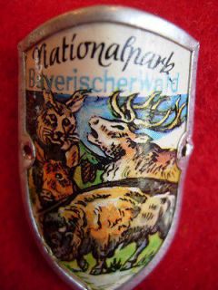 Nationalpark Bayerischer Wald used badge stocknagel hiking medallion 