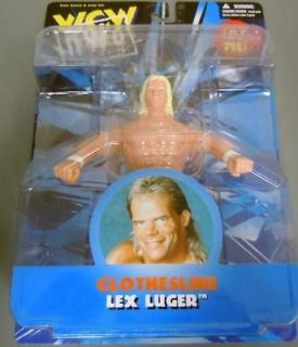 1998 WCW NITRO LEX LUGER CLOTHESLINE WRESTLING ACTION FIGURE TOY