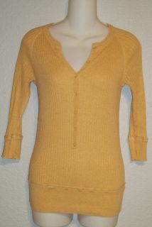 Mossimo Mustard Yellow V Neck Cardigan Sweater Size Junior Large   7 
