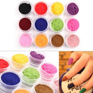   Color Velvet Flocking Powder For Velvet Manicure Nail Art Polish Tips
