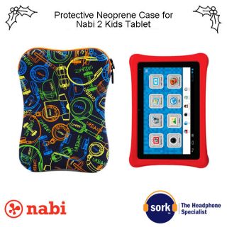   Nabi Padded Neoprene Zipped Case Also for iPad Tablet Netbook Innotab