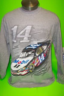 2012 TONY STEWART #12 MOBIL 1 LONG SLEEVE NASCAR TEE SHIRTS (NEW)