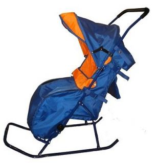 Snow Stroller Deluxe Plus Baby Winter Push Sled