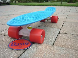 New Penny 27 Nickel Complete Skateboard Blue White Red 