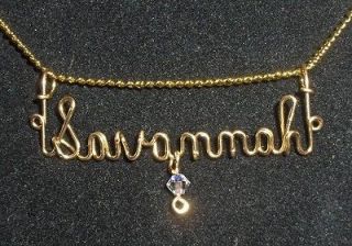 Any Name Made** Personalized Name Necklace Genuine 14KT Gold Filled