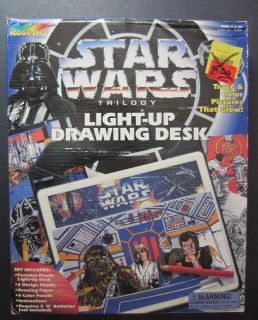   ROSEART STAR WARS TRILOGY LIGHT UP DRAWING DESK / NEVER PLAYED WITH