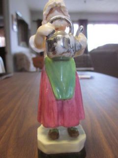 Polly Put The Kettle On   Royal Worcester Figurine #3303
