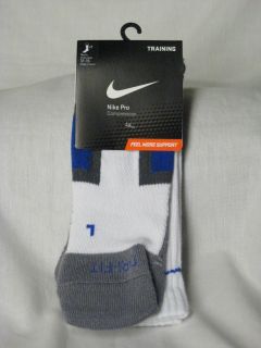 New Adult Nike Pro Dri Fit Compression Training Socks   XL   12 15
