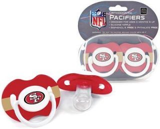 NFL Football Logo Baby Pacifier 2 Pack   New   Pick Your Team