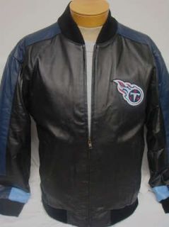 NFL Tennessee Titans Embroidered 100% Leather Jacket