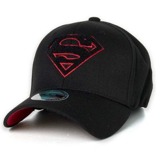   Logo Baseball Cap Flexfit Spandex Hat Black Red Border AC217 New