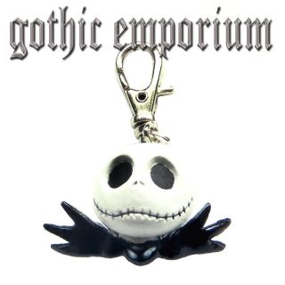 JACK HEAD   NIGHTMARE BEFORE CHRISTMAS BAG CHARM   GOTH