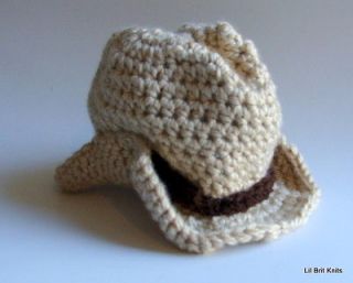 Baby Cowboy Hat Handmade 0 3mth