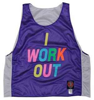 Tribehead I WORK OUT Lax Reversible Lacrosse Pinnie
