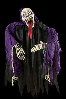 Gothic Animated~~SHAKING HANGING ZOMBIE GHOUL DEMON~~Halloween Decor 