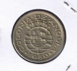 378# ANGOLA PORTUGAL 50 CENTAVOS 1950 KM# 72 NICE COIN