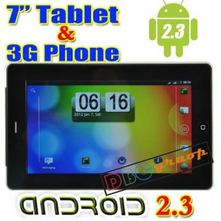 Android Tablet PC Smart Phone Cell phone Dual Sim WIFI GPS TV 3G 