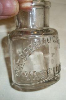 Antique Bottle Chesebrough MFG Co. Vaseline bottle pre 1900 **